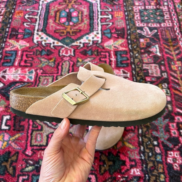 Birkenstock Boston Clog Suede Slip-On Comfort Size 41 Light Rose - Picture 7 of 14